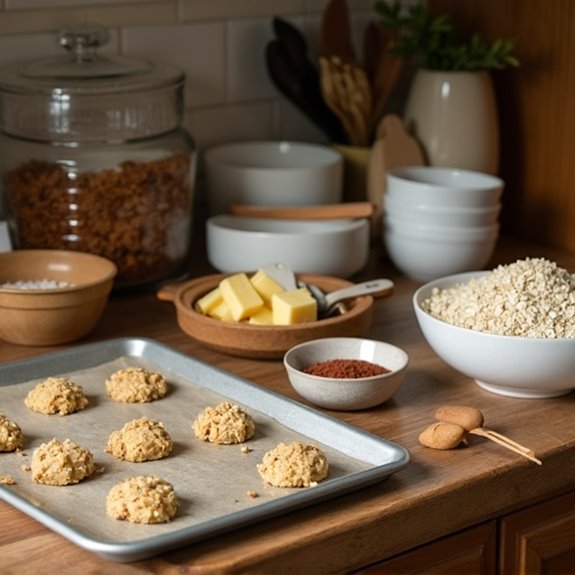 bake delicious oatmeal cookies