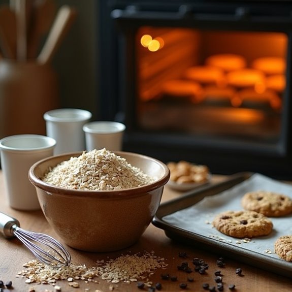 bake delicious oatmeal cookies