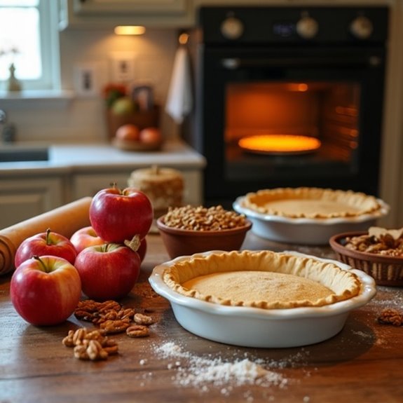 bake swedish apple nut pie