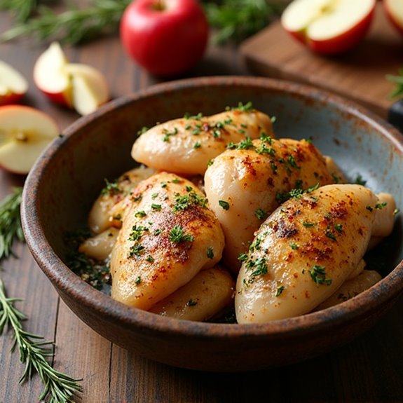 baked chicken with apples