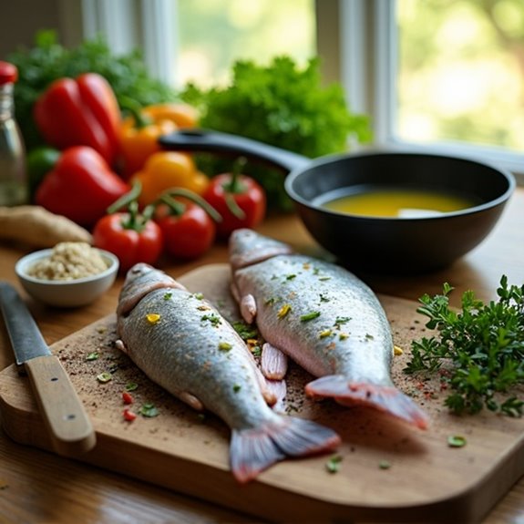 baked fish with dressing
