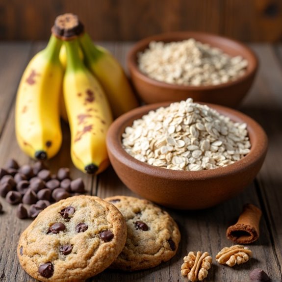 banana oatmeal cookies recipe ingredients