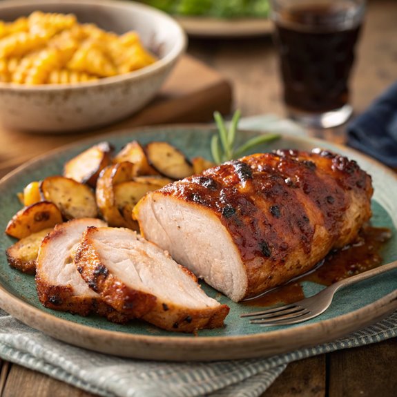 barbecue chicken and pork