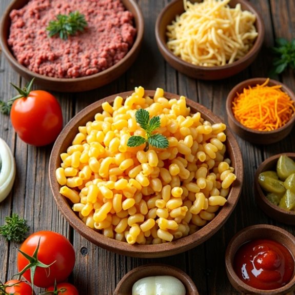 cheeseburger casserole ingredient list
