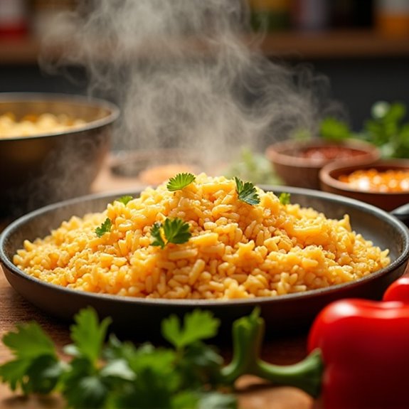 cheesy rice bean casserole