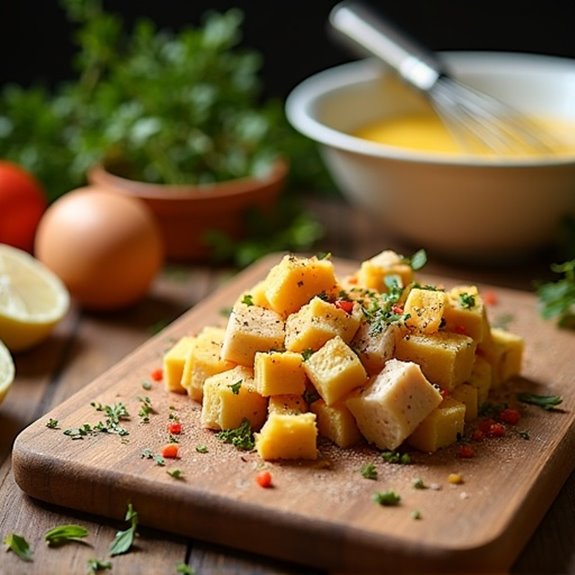 chicken strata preparation steps