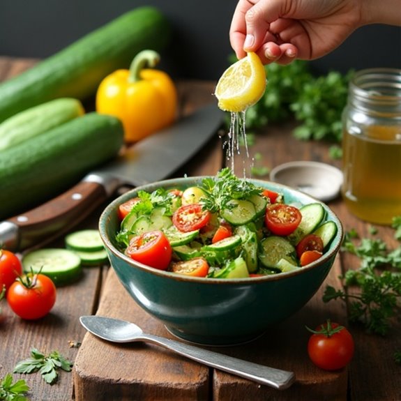 chill refreshing cucumber salad
