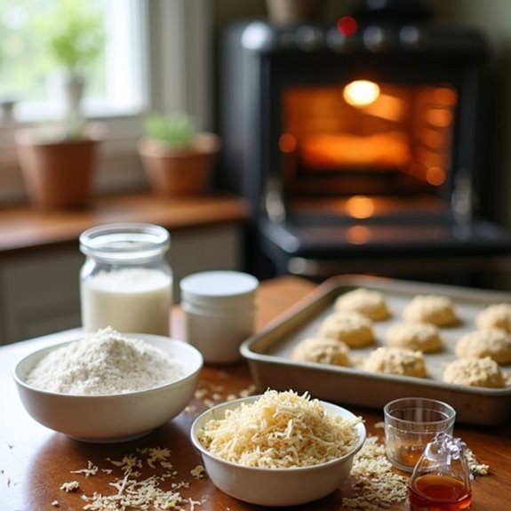 coconut cookies baking instructions
