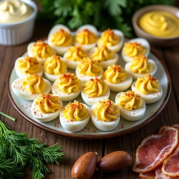 creamy tangy deviled eggs