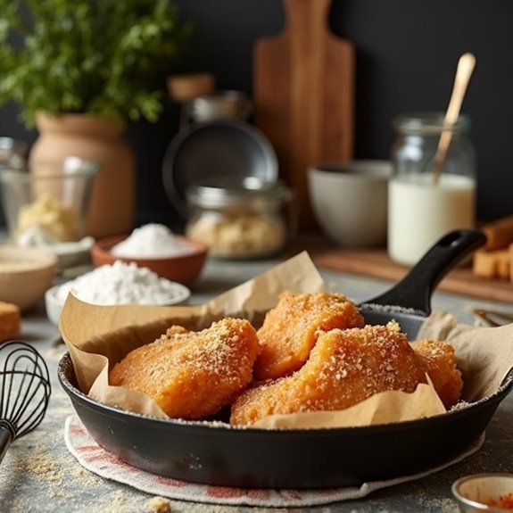 crispy oven fried chicken preparation