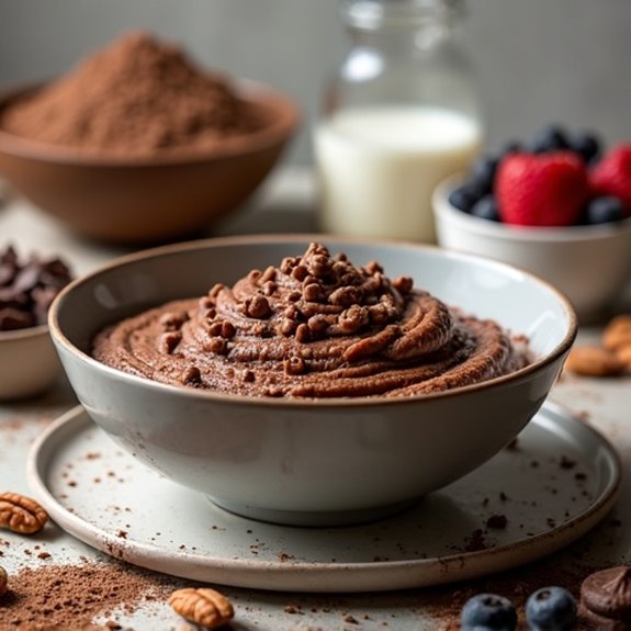 customize chocolate rice pudding