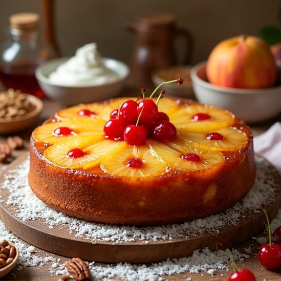 customizing pineapple upside down cake