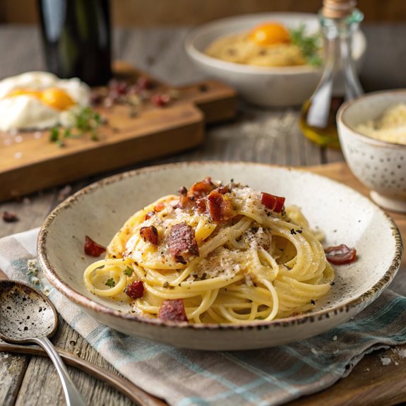 delicious creamy pasta dish