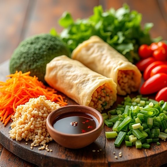 delicious crispy egg rolls