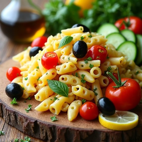 delicious customizable pasta salad