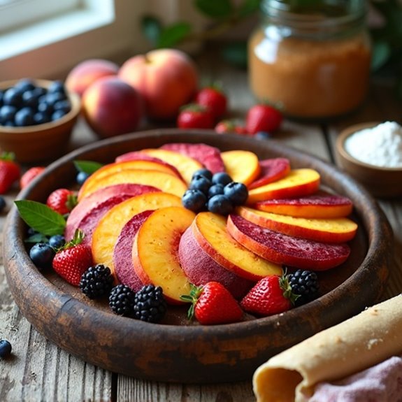 delicious fruit cobbler ingredients