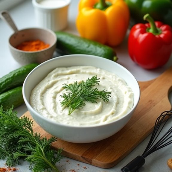 dill dip preparation steps