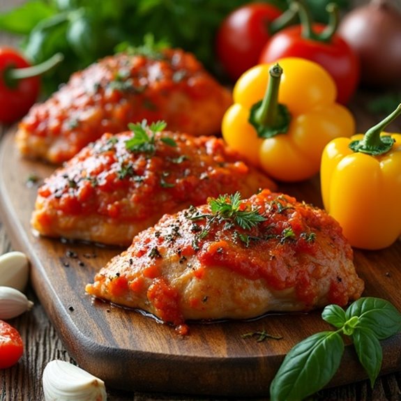 fresh ingredients for cacciatore