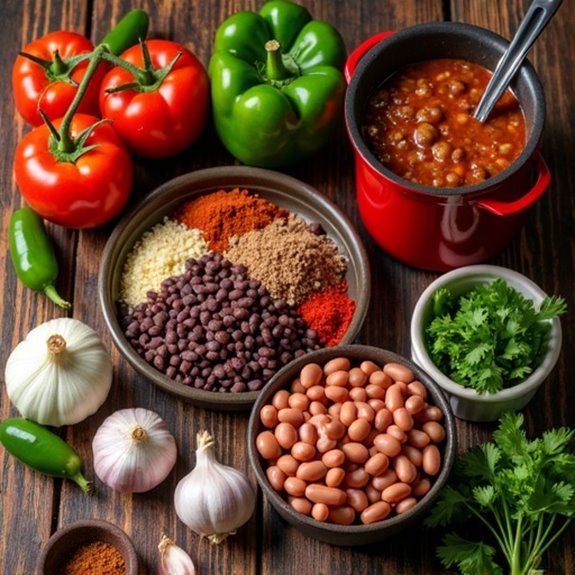 fresh ingredients for flavor