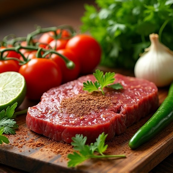 fresh ingredients for salsa