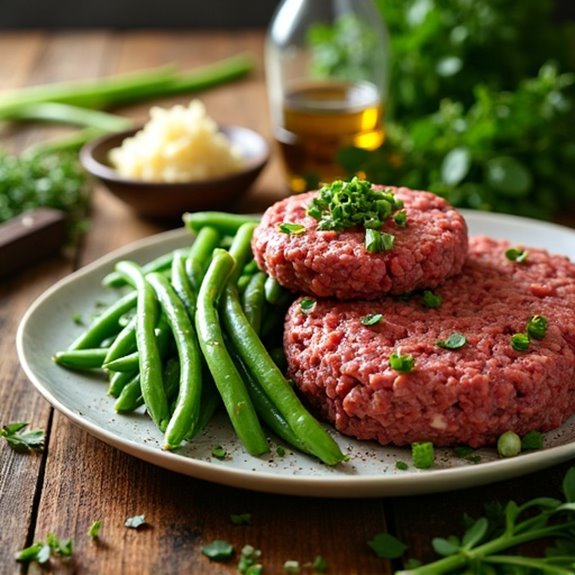 green beans and hamburger ingredients