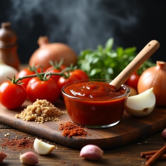 homemade barbecue sauce preparation