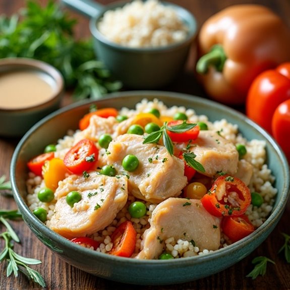 homemade chicken rice casserole