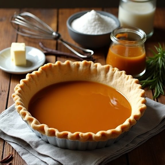 ingredients for caramel pie