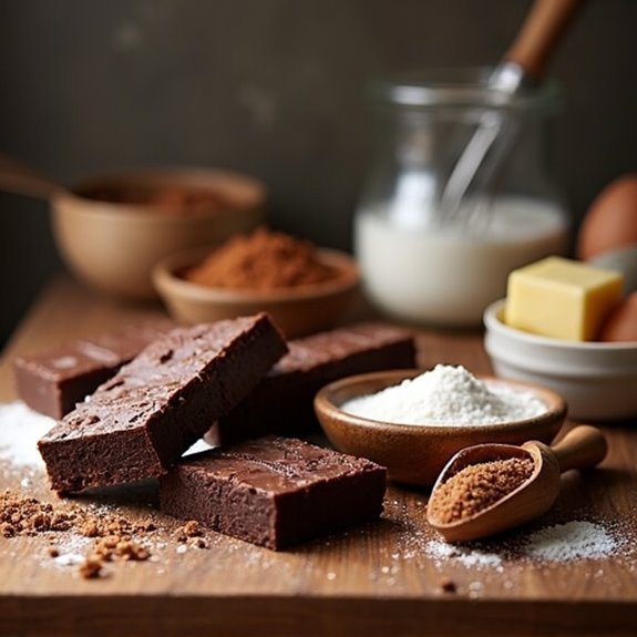 key ingredients for brownies
