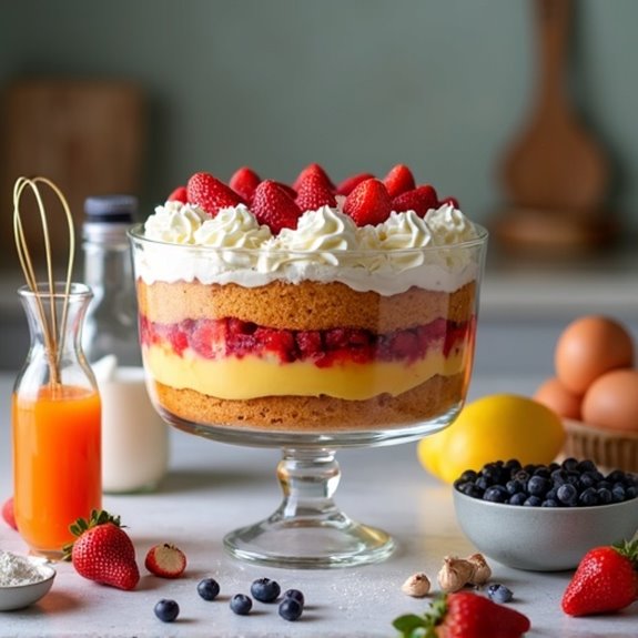 layered punch bowl cake