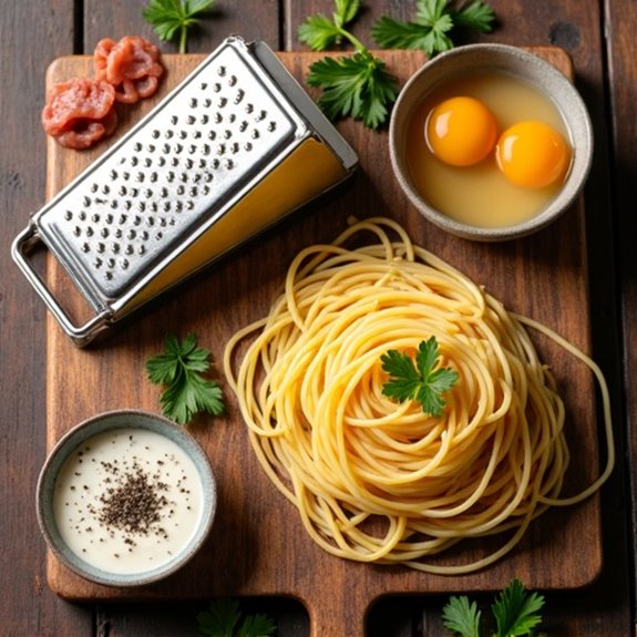 pasta carbonara essential ingredients