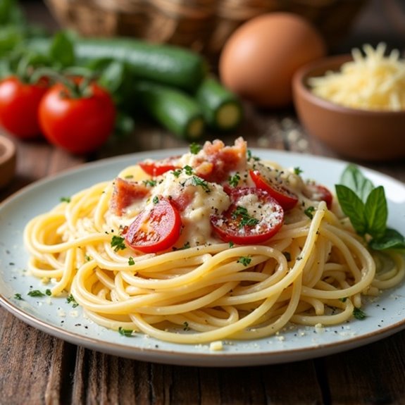 pasta carbonara recipe adaptations