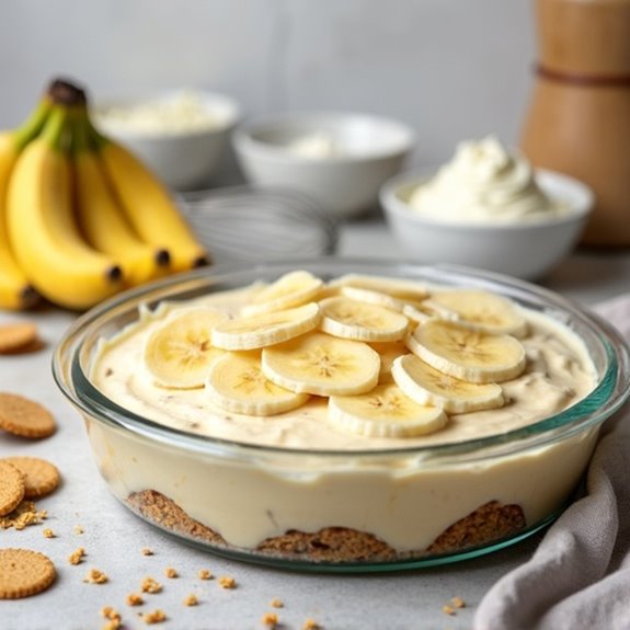 prepare banana pudding layers