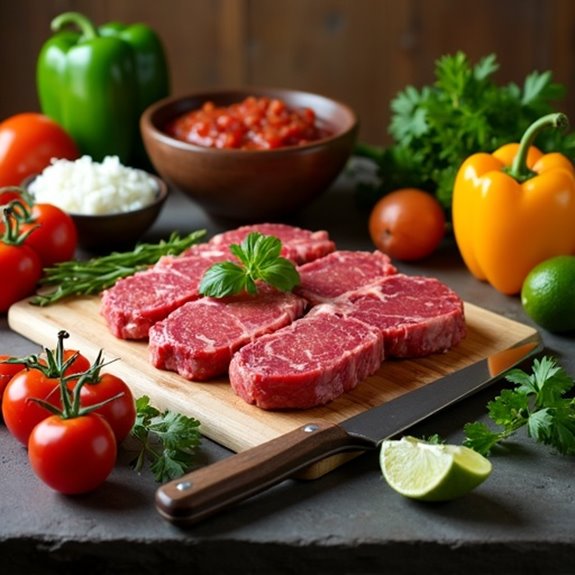 salsa steak preparation steps