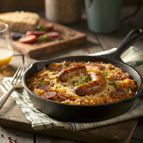 savory baked rice dish
