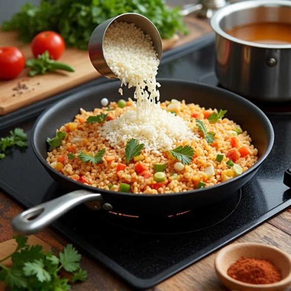 skillet rice with vegetables
