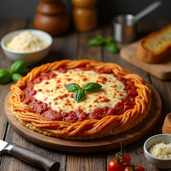 spaghetti pie preparation steps