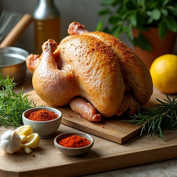 spiced roast chicken preparation