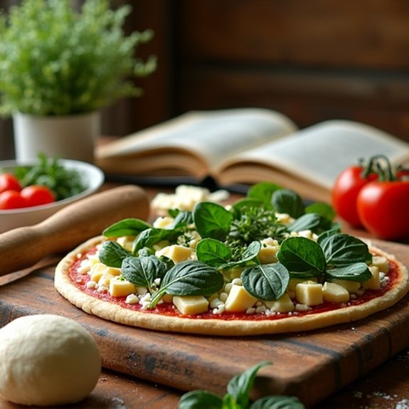 stuffed spinach pizza recipe