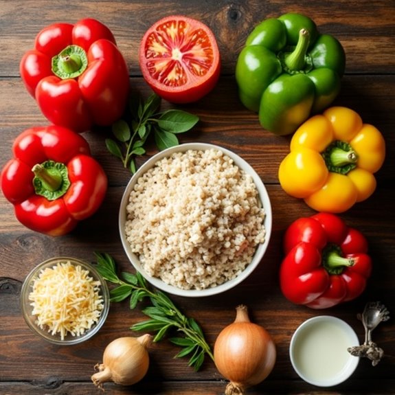 turkey stuffed peppers ingredients list