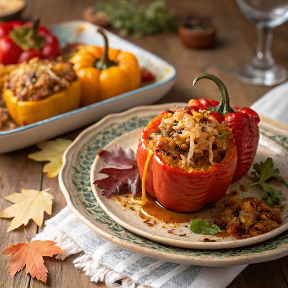 turkey stuffed peppers recipe